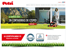 Tablet Screenshot of petri.com.ar
